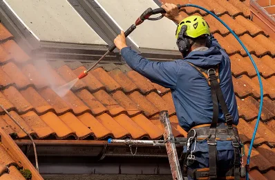 Démoussage et hydrofuge de toiture à Gignat